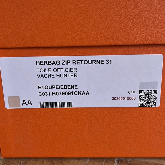 Hermes herbag zip retourne 31 - Picture 3 of 10
